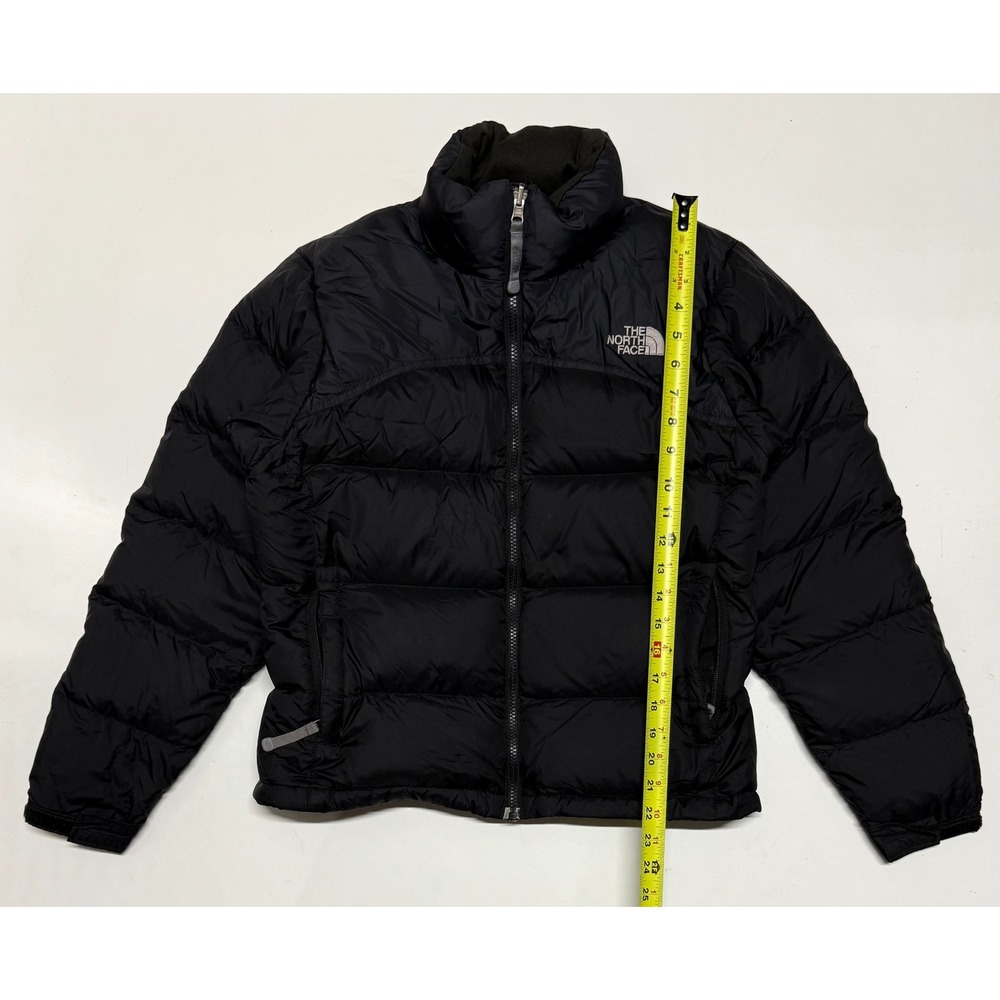 The North Face Nuptse 700 Down Puffer Jacket Black Womens Small A254 F05